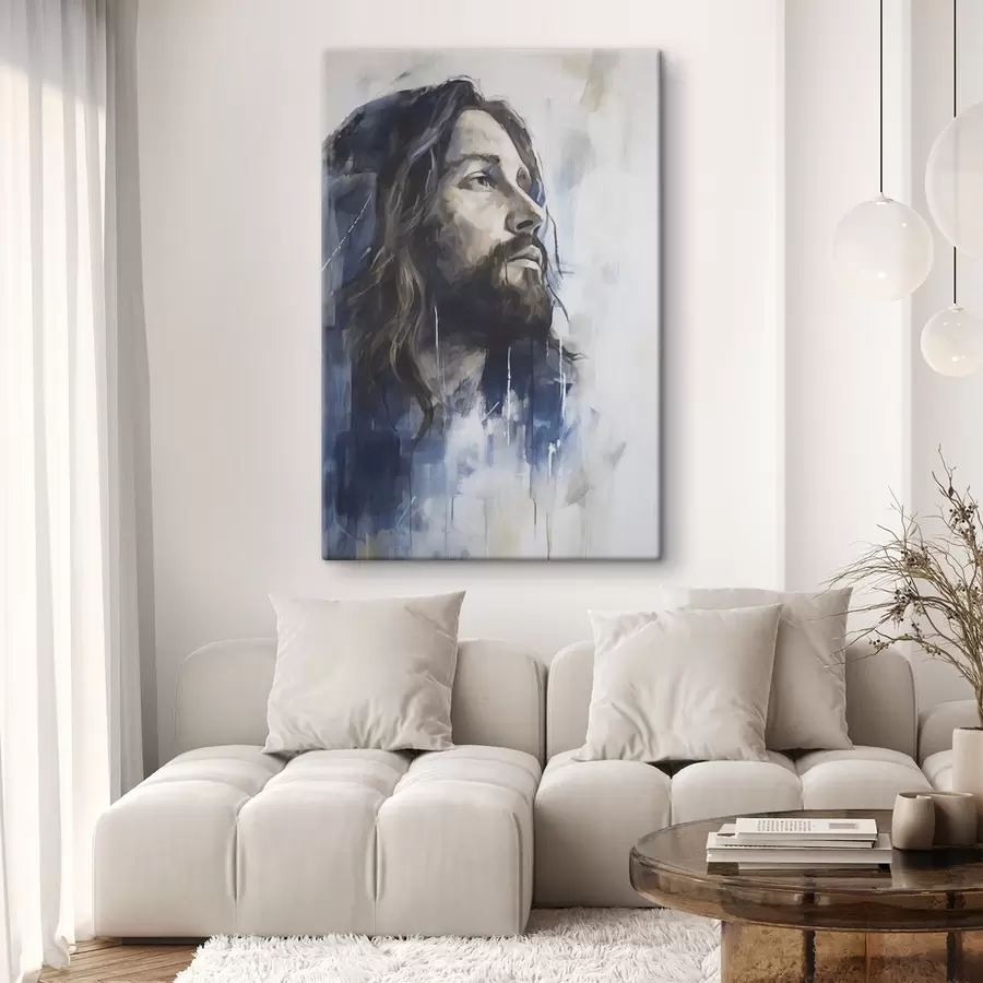 murales de pared Jesús, pintura de imitación s50672