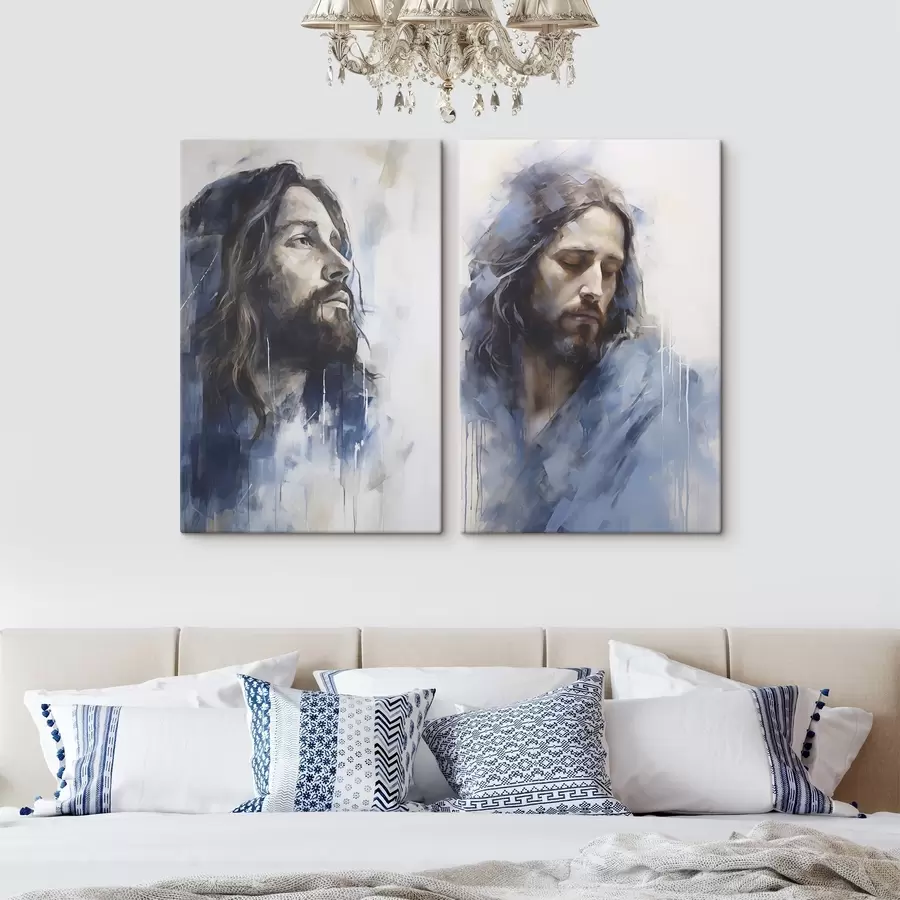 murales de pared Jesús, pintura de imitación m30977