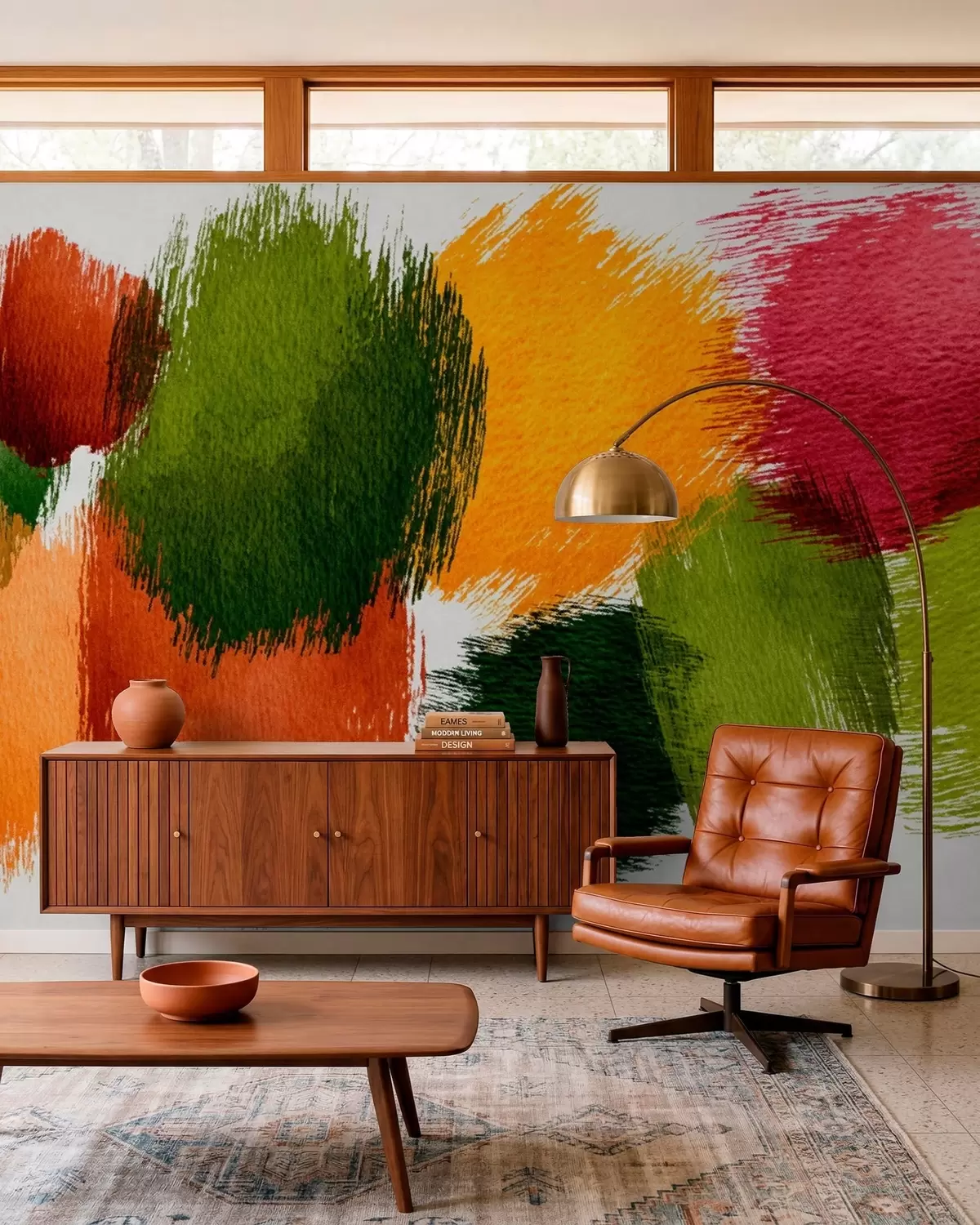 murales de pared Pinceladas de color w05859