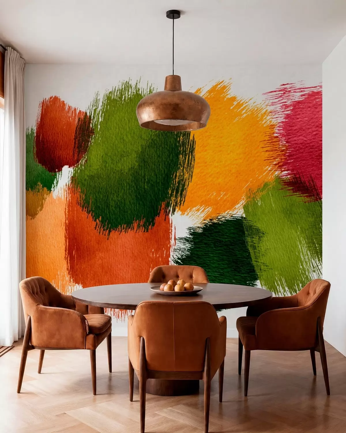 murales de pared Pinceladas de color w05859