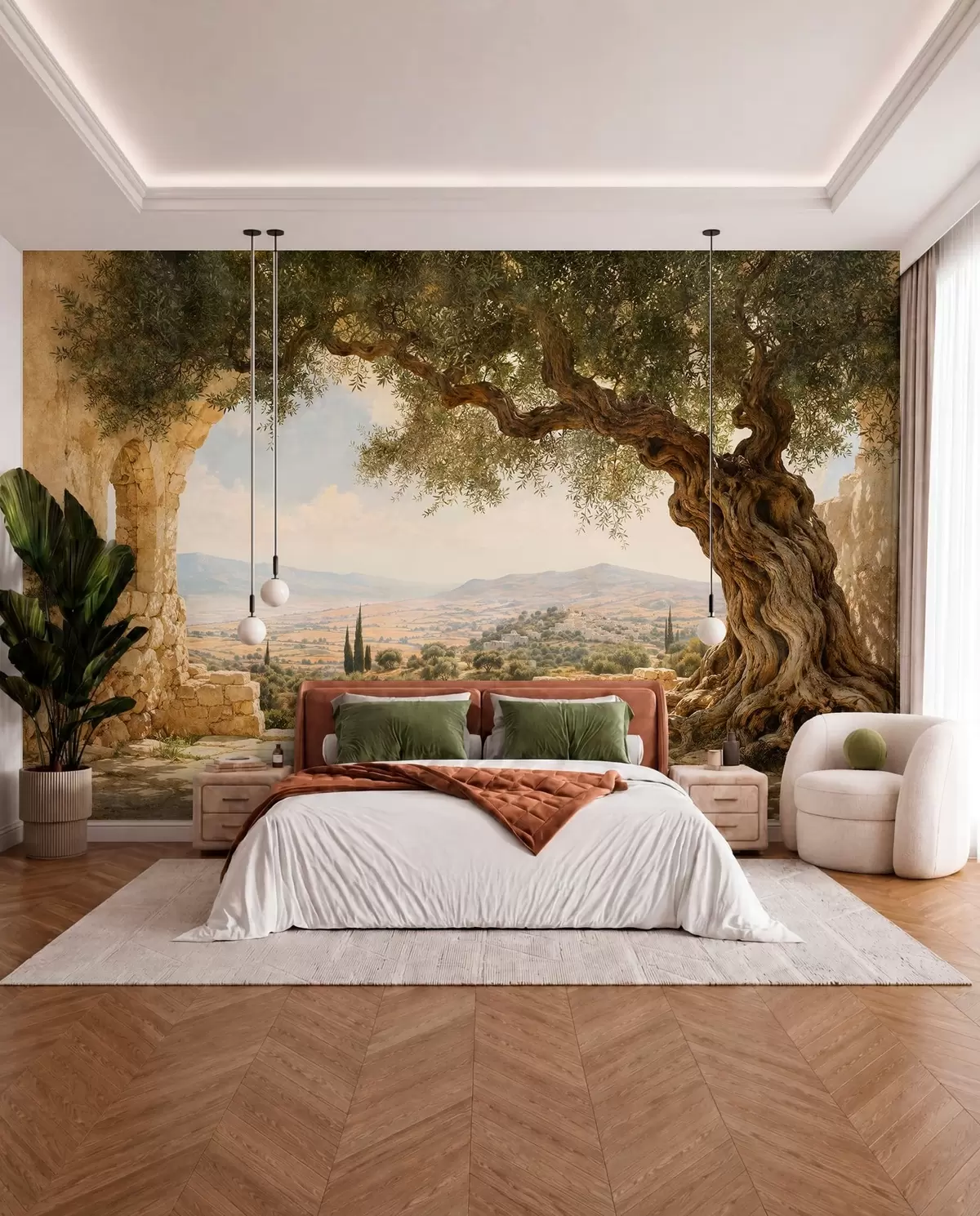murales de pared Entre olivos w05896
