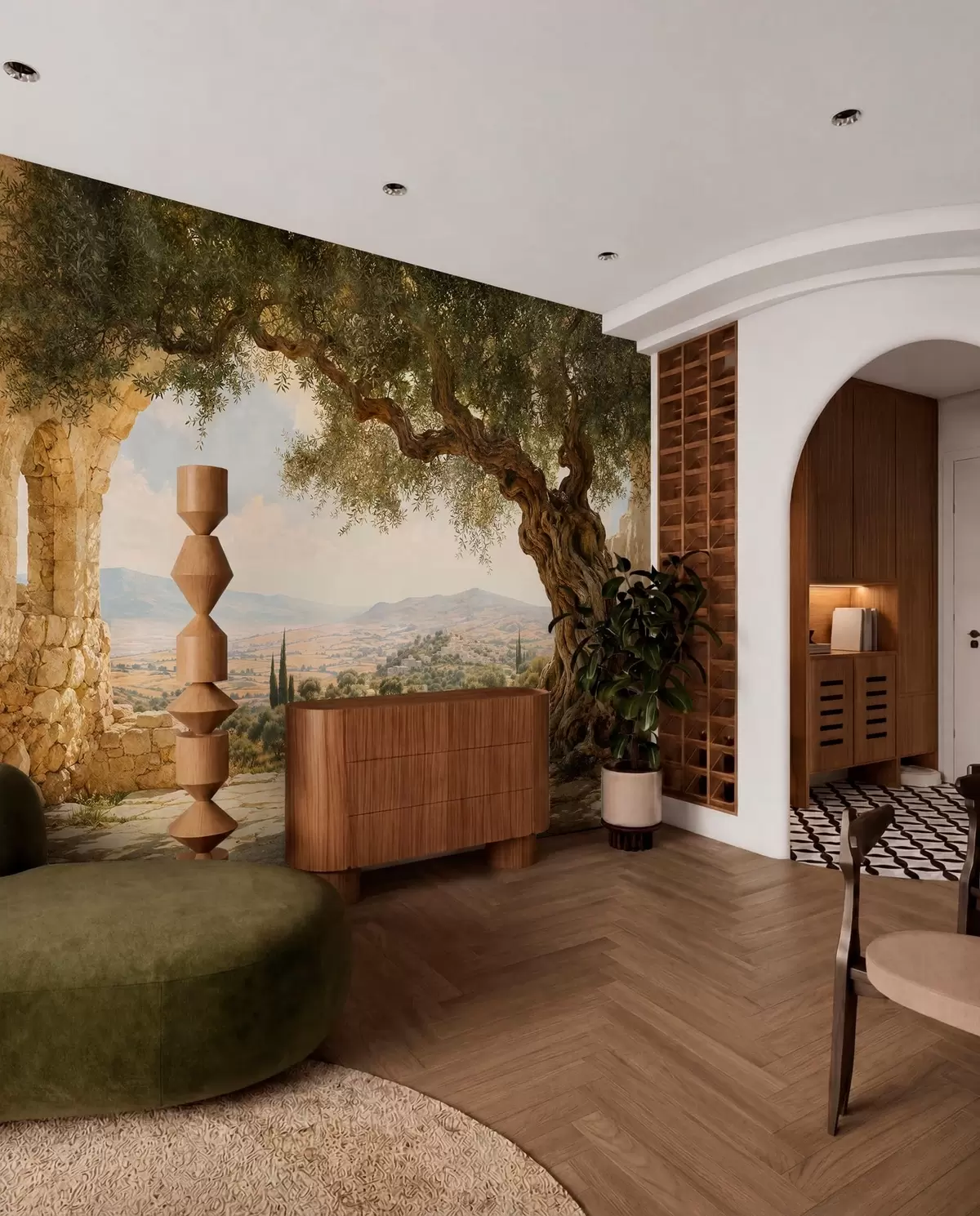murales de pared Entre olivos w05896