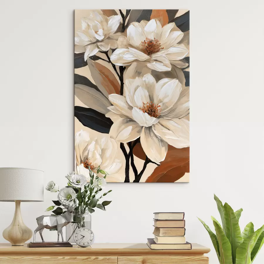 murales de pared Magnolias de estilo vintage s50684