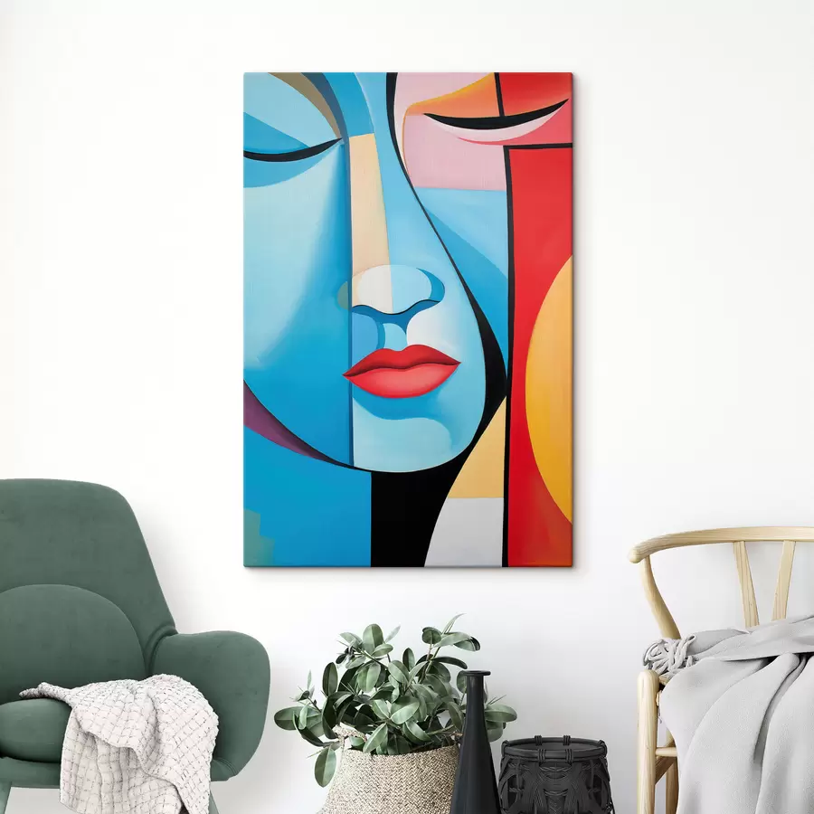 murales de pared Cara abstracta s50700