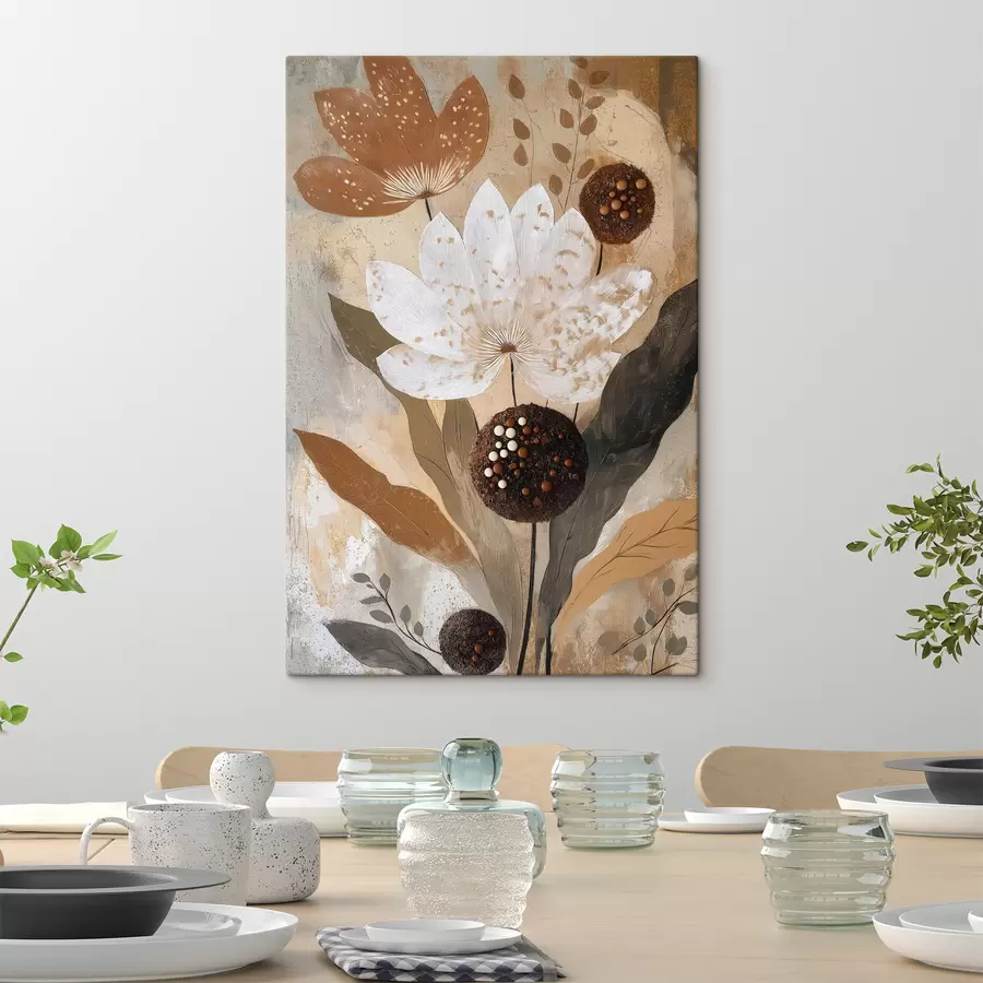murales de pared flores abstractas s50704