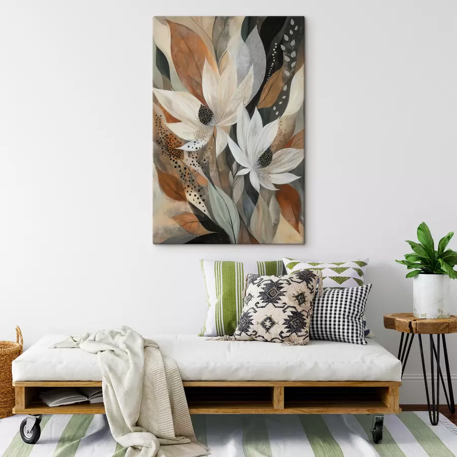 murales de pared flores abstractas s50705