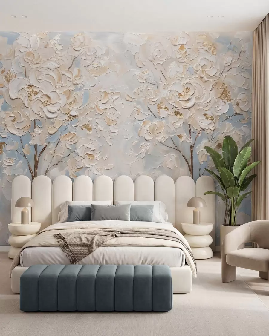 murales de pared Capas de flores w10039