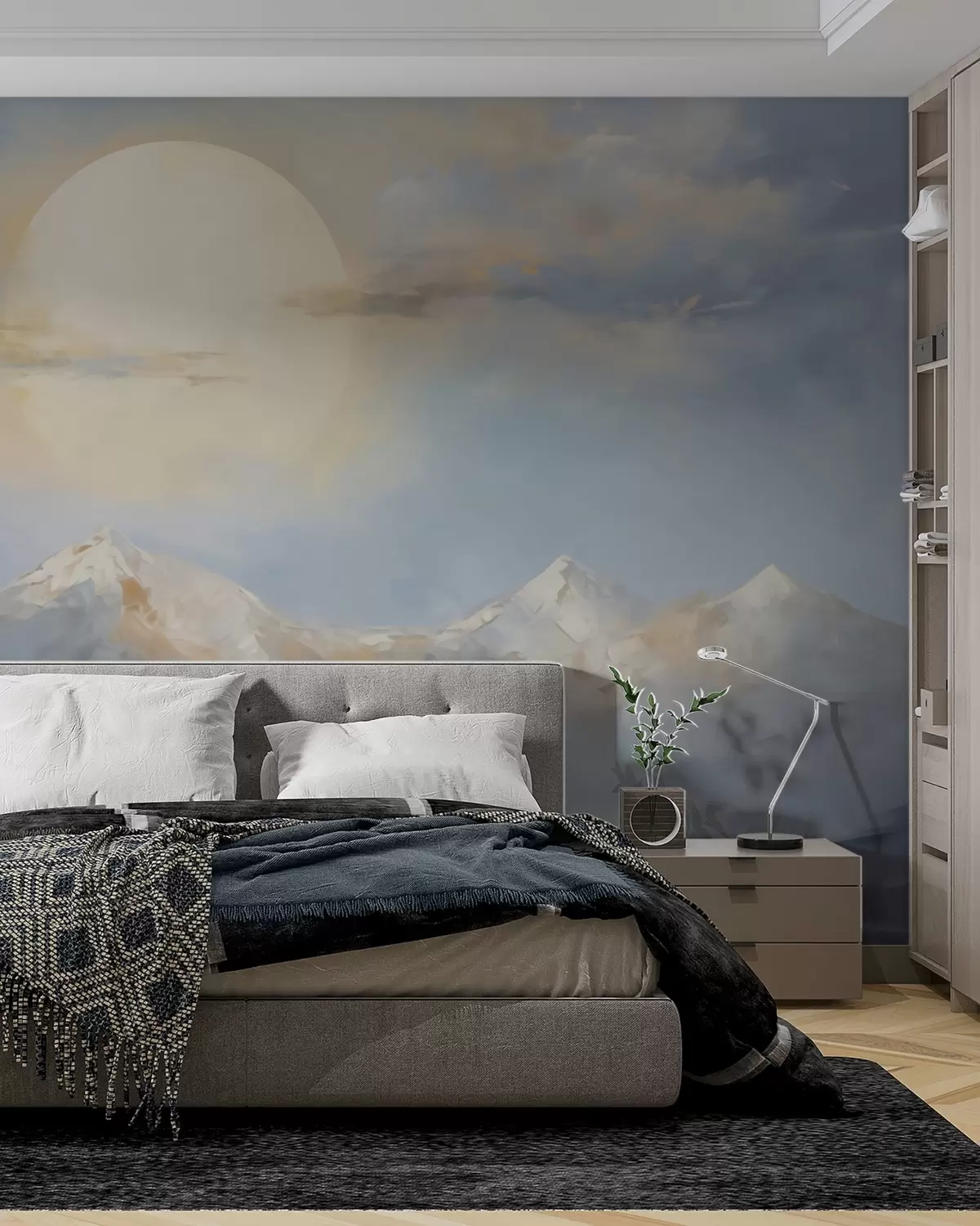 murales de pared Montañas al sol w05903