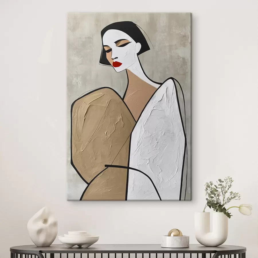 murales de pared Retrato de una mujer moderna s50714