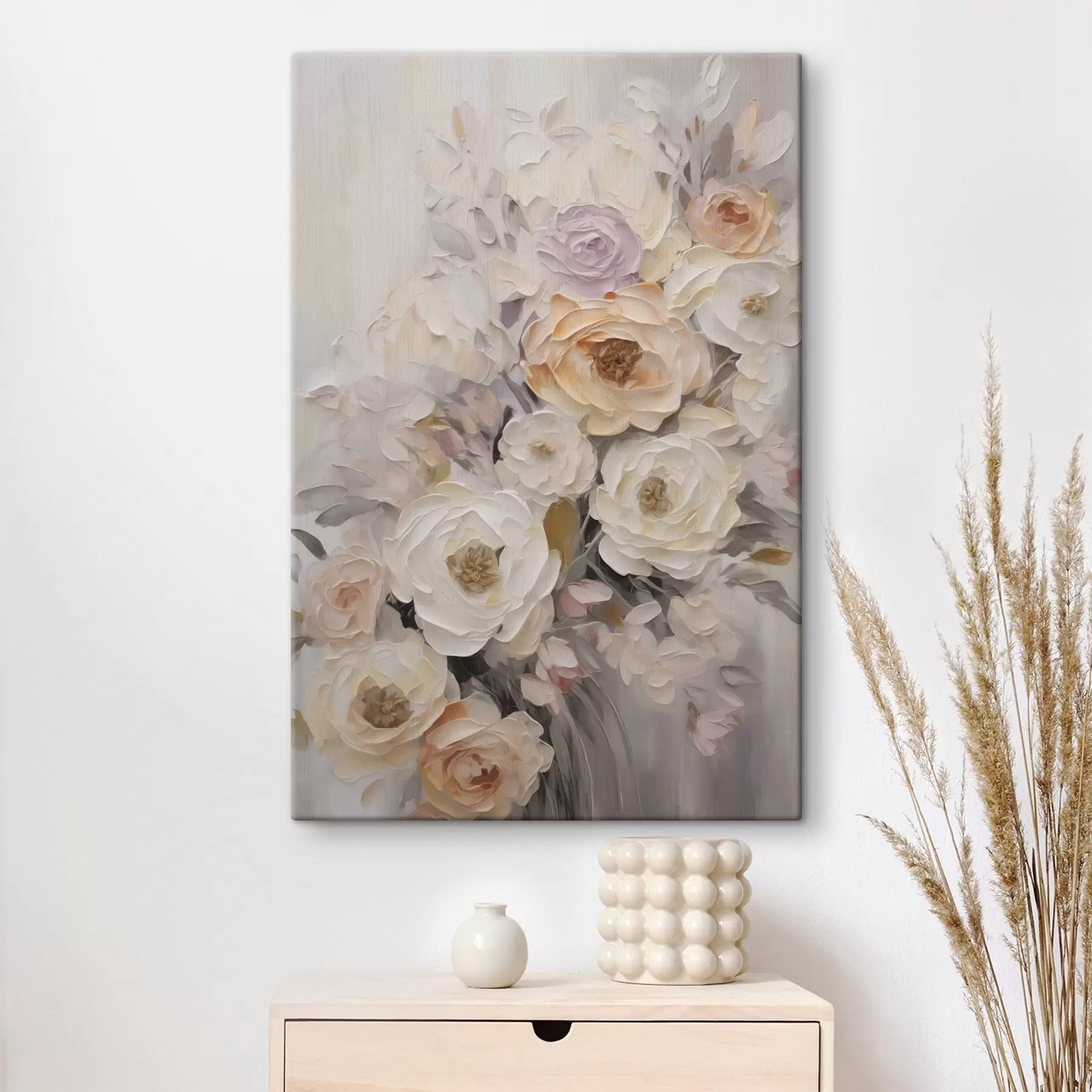 murales de pared Rosas perla y melocotón s50766