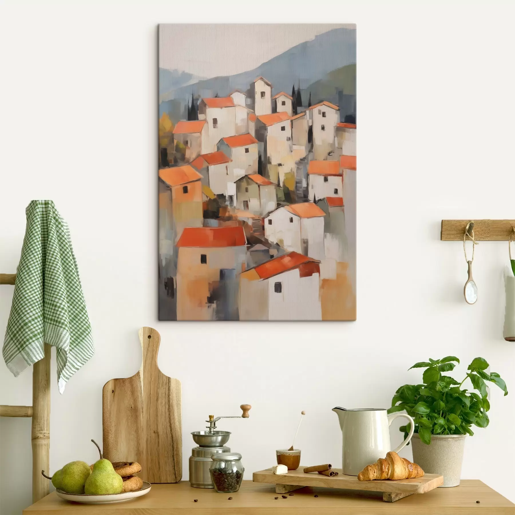 murales de pared Casas abstractas, imitación de un cuadro s50771