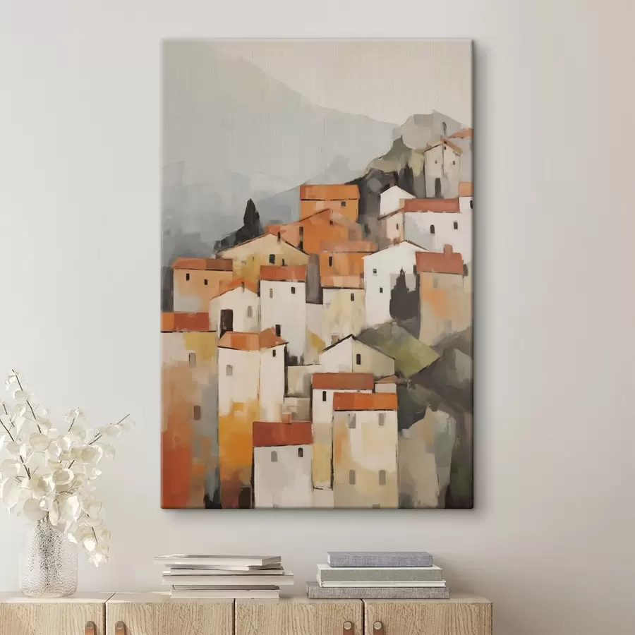 murales de pared Casas, pintura de imitación s50772