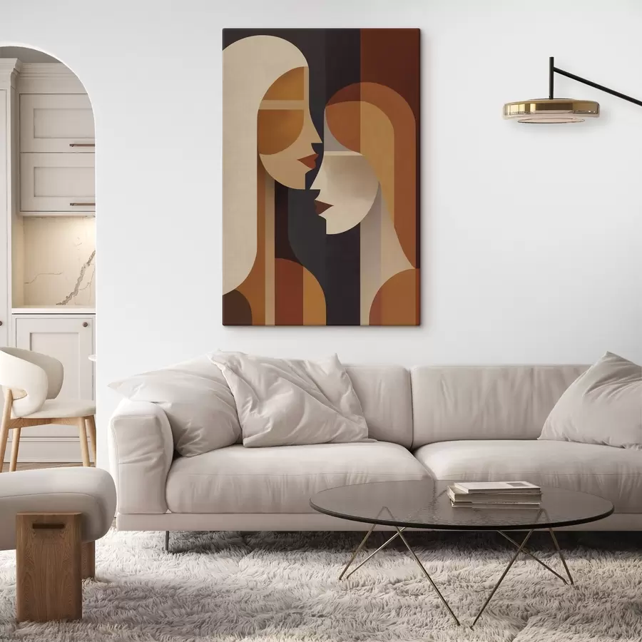 murales de pared Siluetas abstractas de mujeres s50776