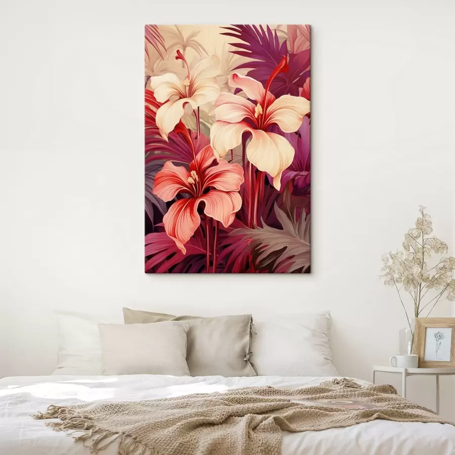 murales de pared Hojas brillantes s50820