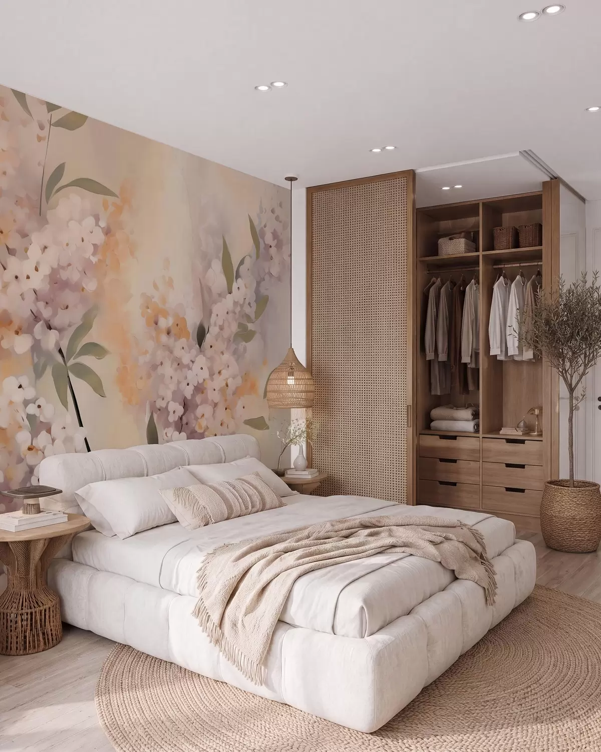 murales de pared Ramitas en flor w05872