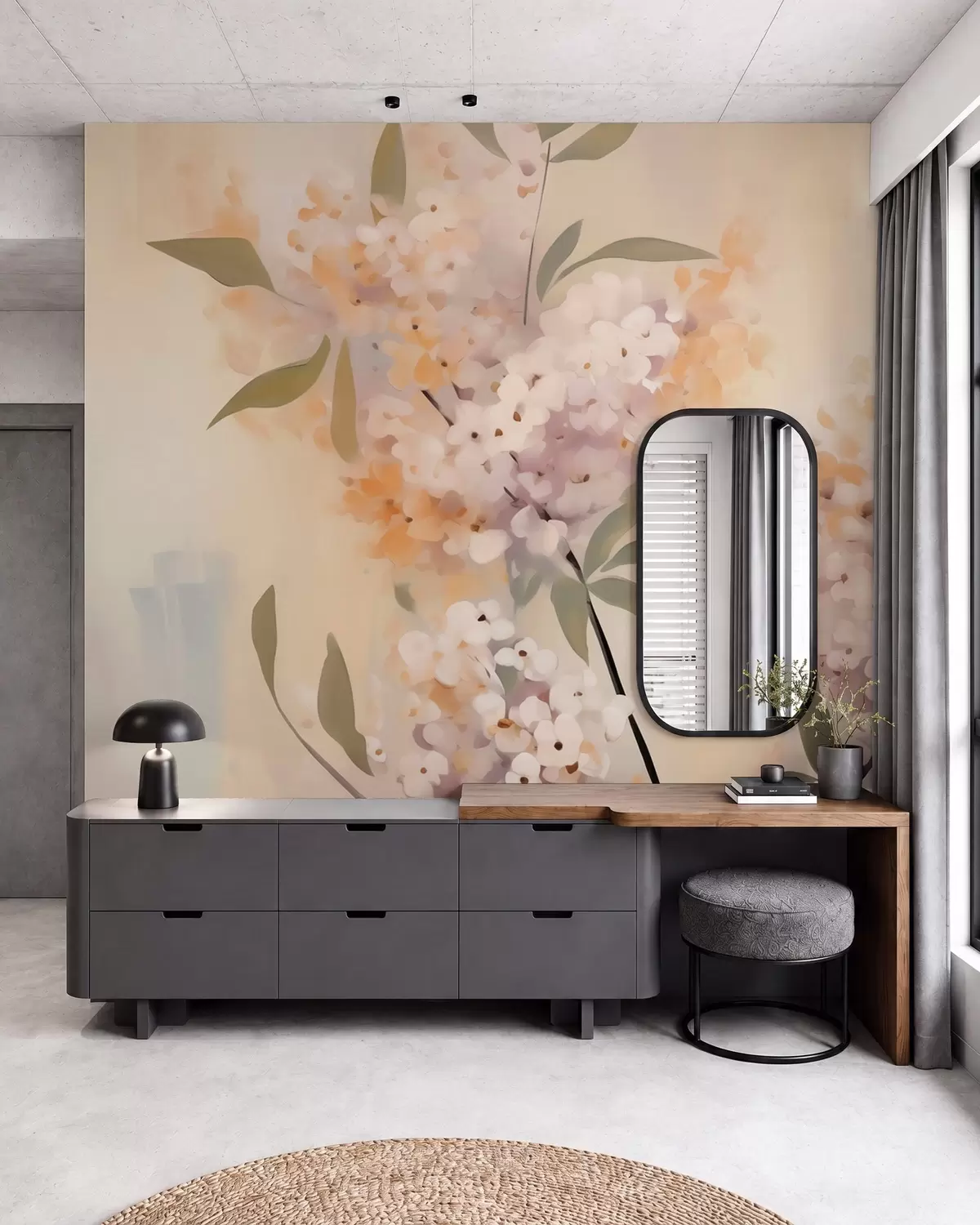 murales de pared Ramitas en flor w05872