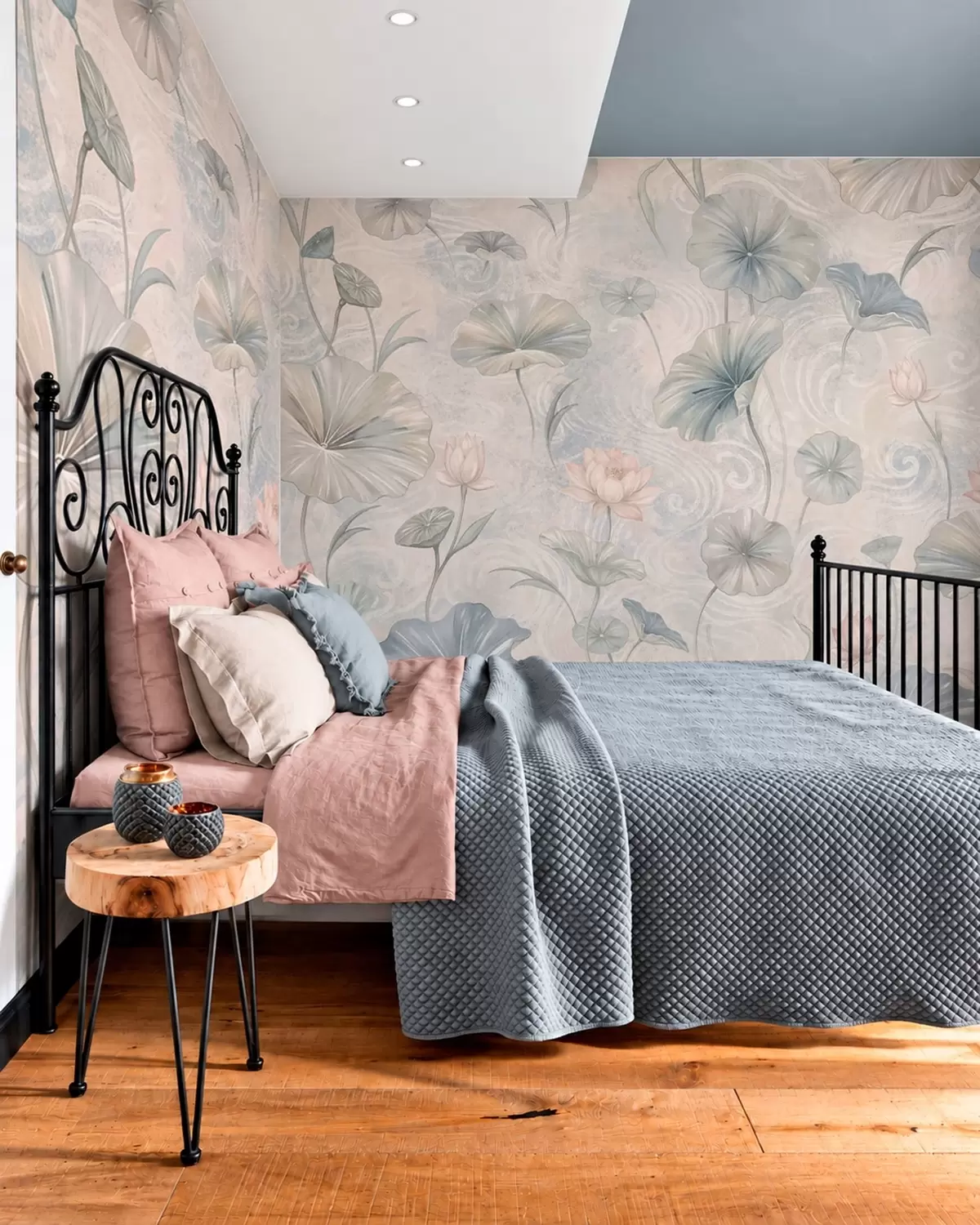 murales de pared Loto en tonos pastel w05808