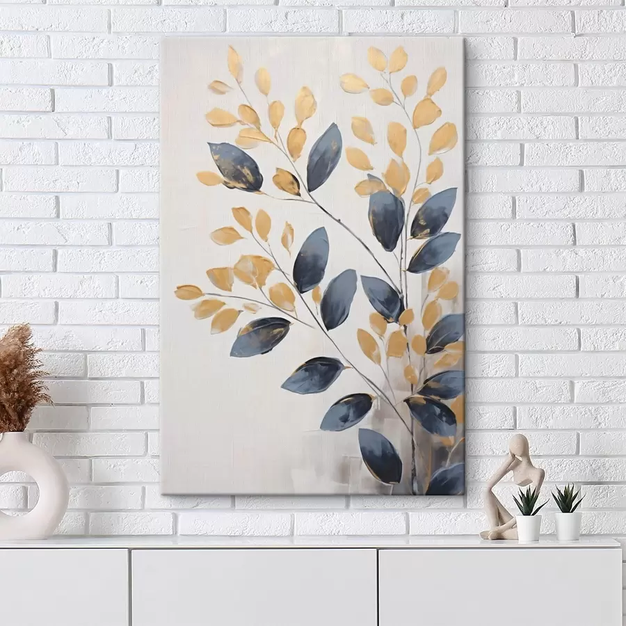 murales de pared Ramitas decorativas, pintura de imitación s50841