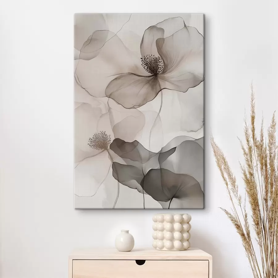 murales de pared Motivos florales transparentes s50752