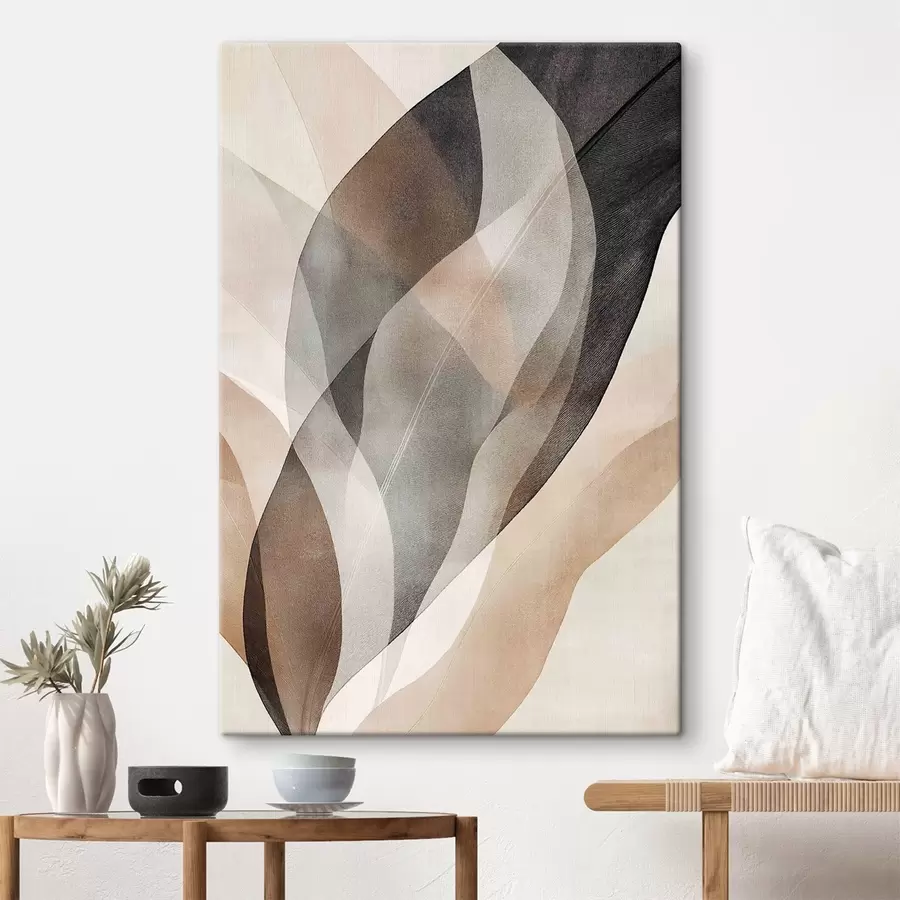 murales de pared Ondas ahumadas en contraste s50755