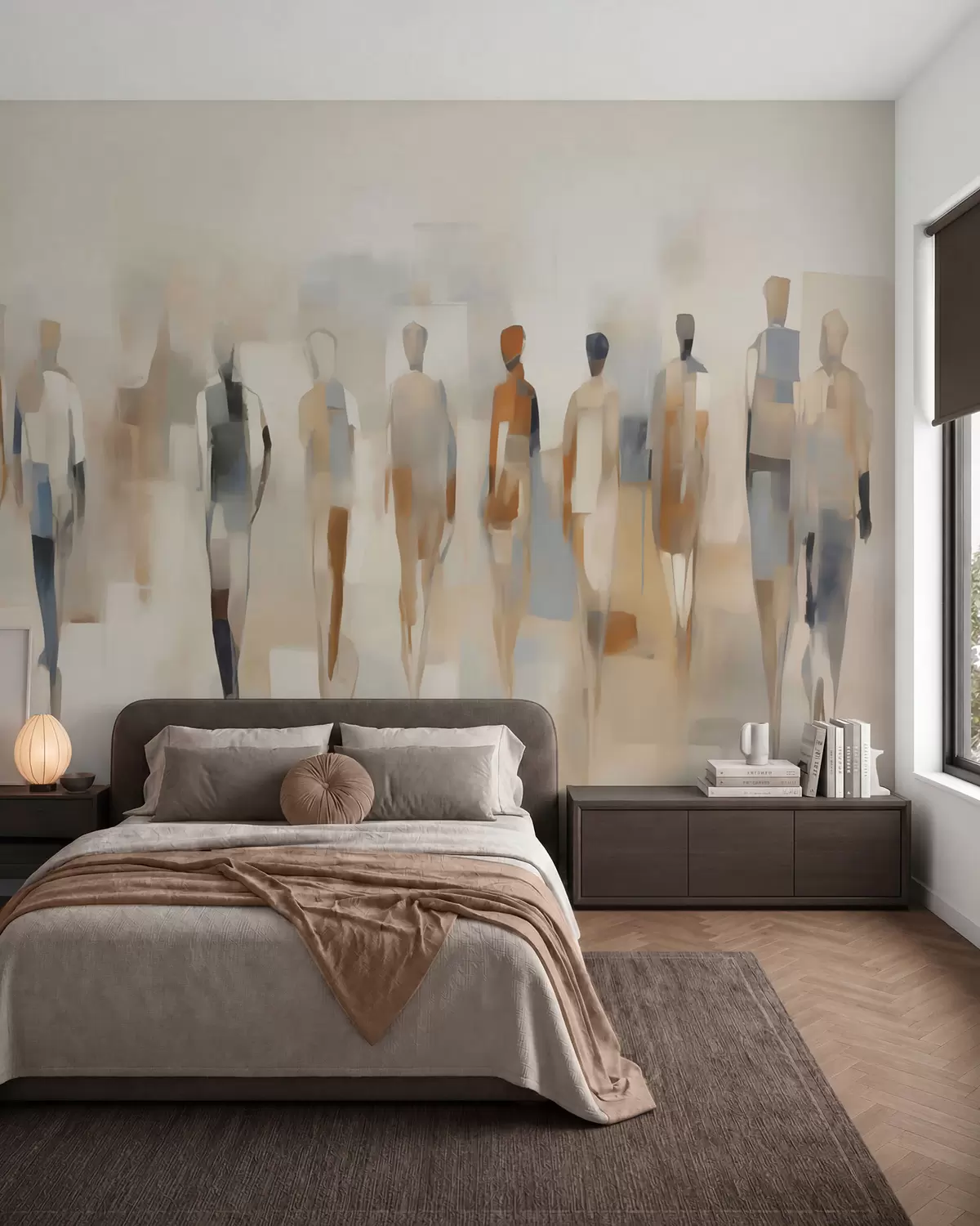 murales de pared Ritmo de siluetas w05944