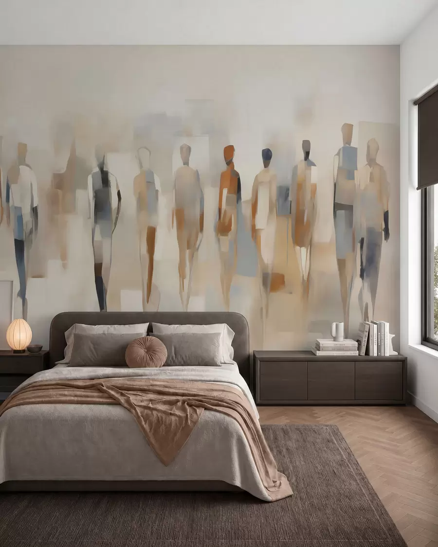 murales de pared Ritmo de siluetas w05944