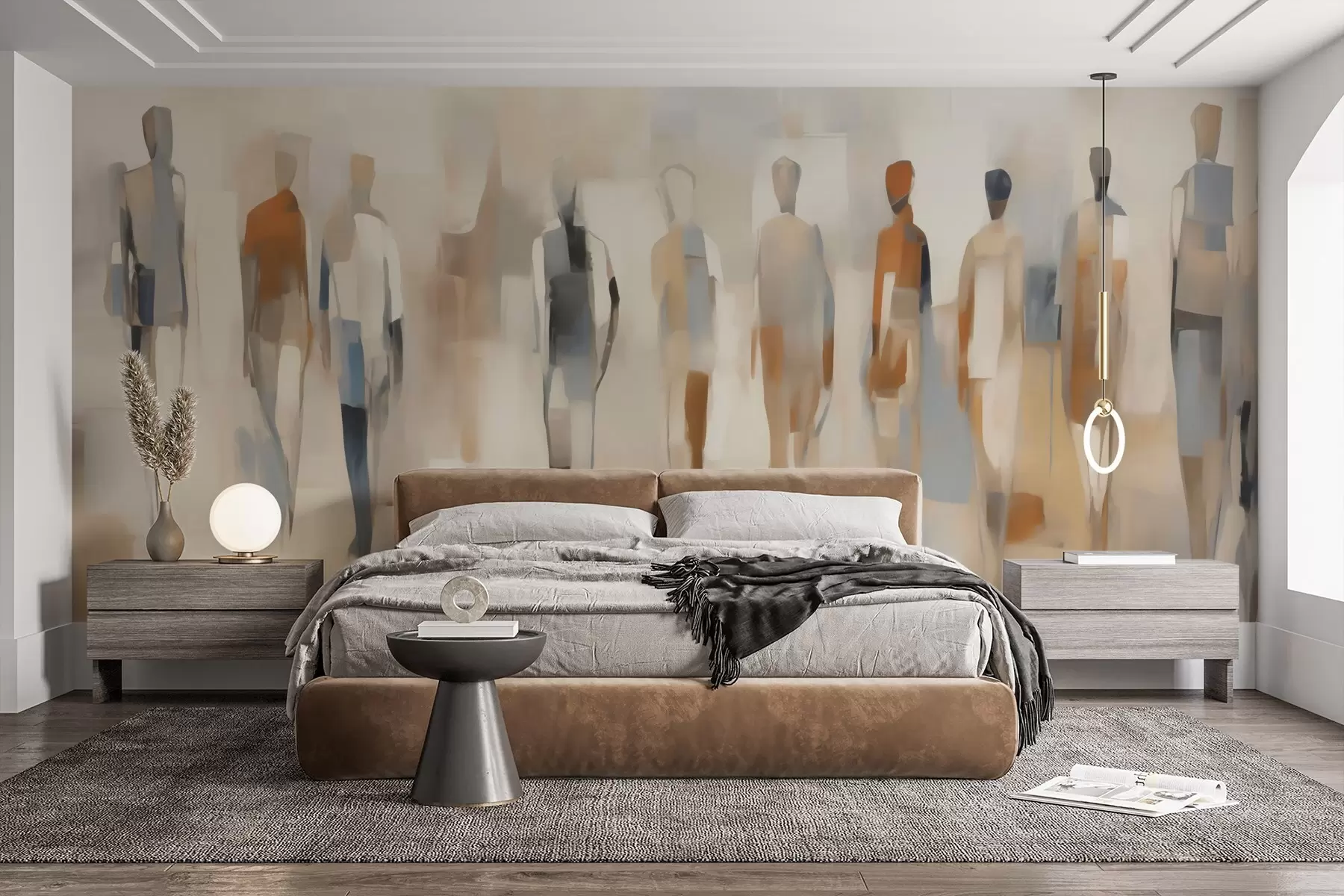 murales de pared Ritmo de siluetas w05944