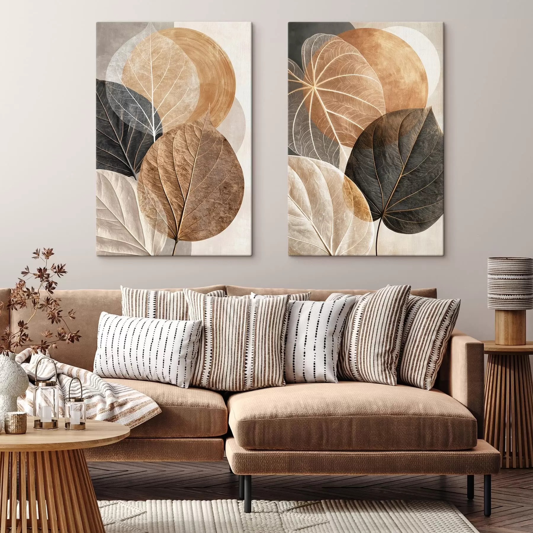 murales de pared Hojas abstractas m30954