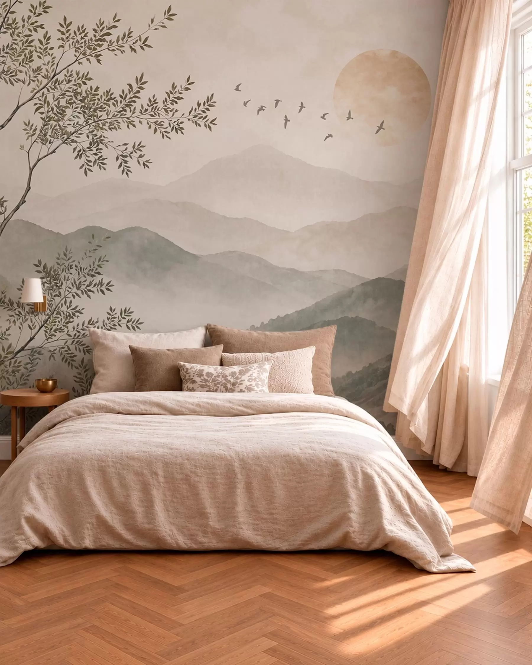 murales de pared Montañas al alba w05924