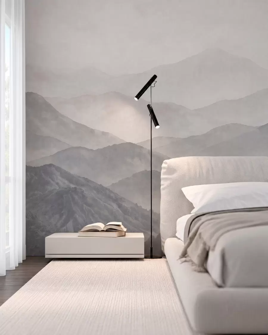 murales de pared Montañas en capas w05925
