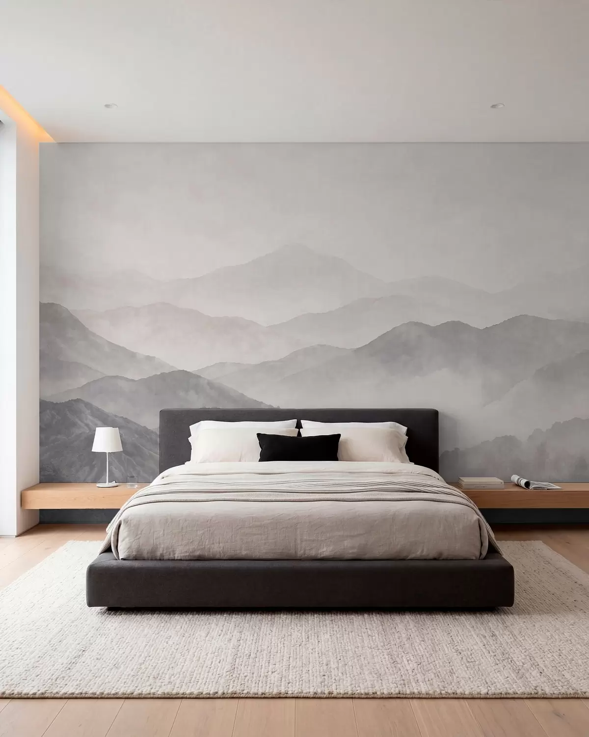 murales de pared Montañas en capas w05925