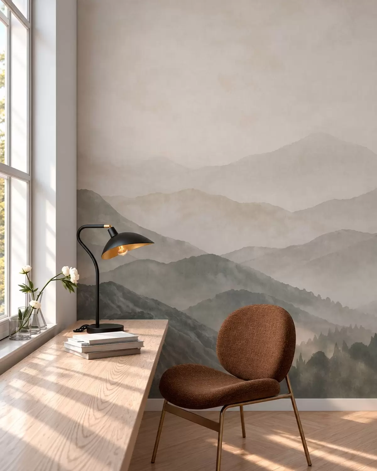 murales de pared Montañas y ritmo w05925v2