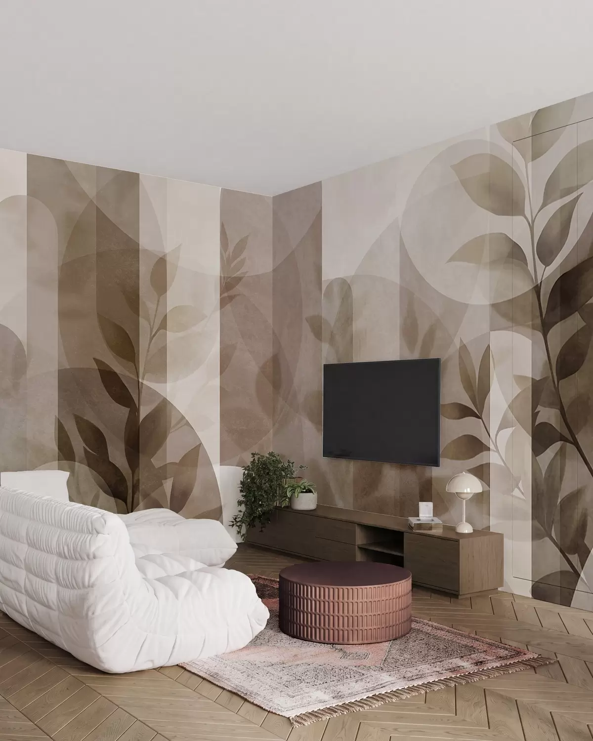 murales de pared Hojas y arcos w10088