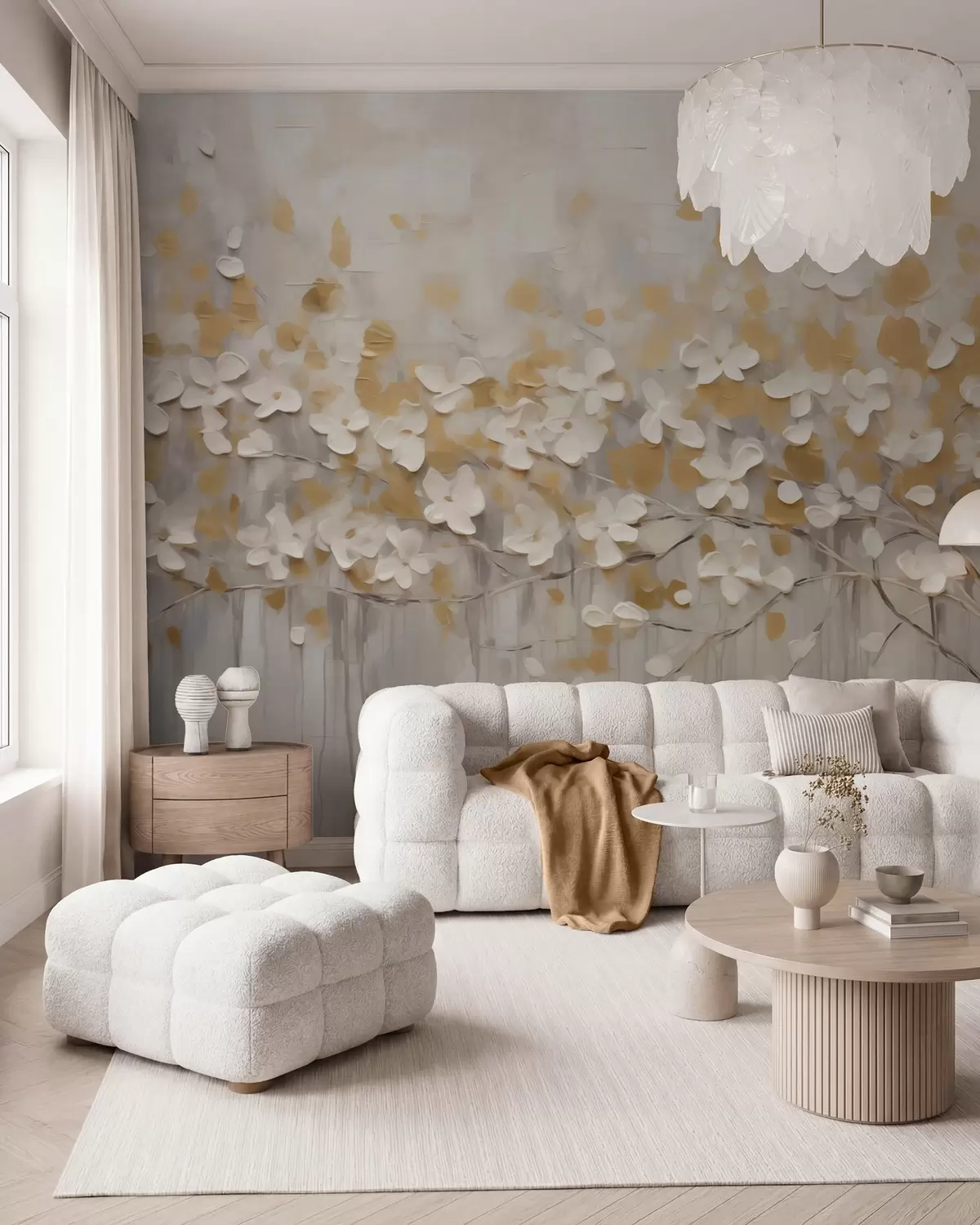 murales de pared Floración dorada w05951