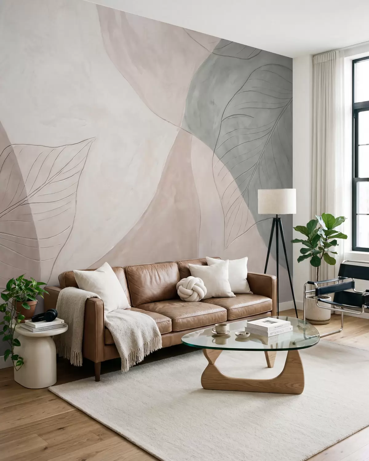 murales de pared Hojas y aliento w10070
