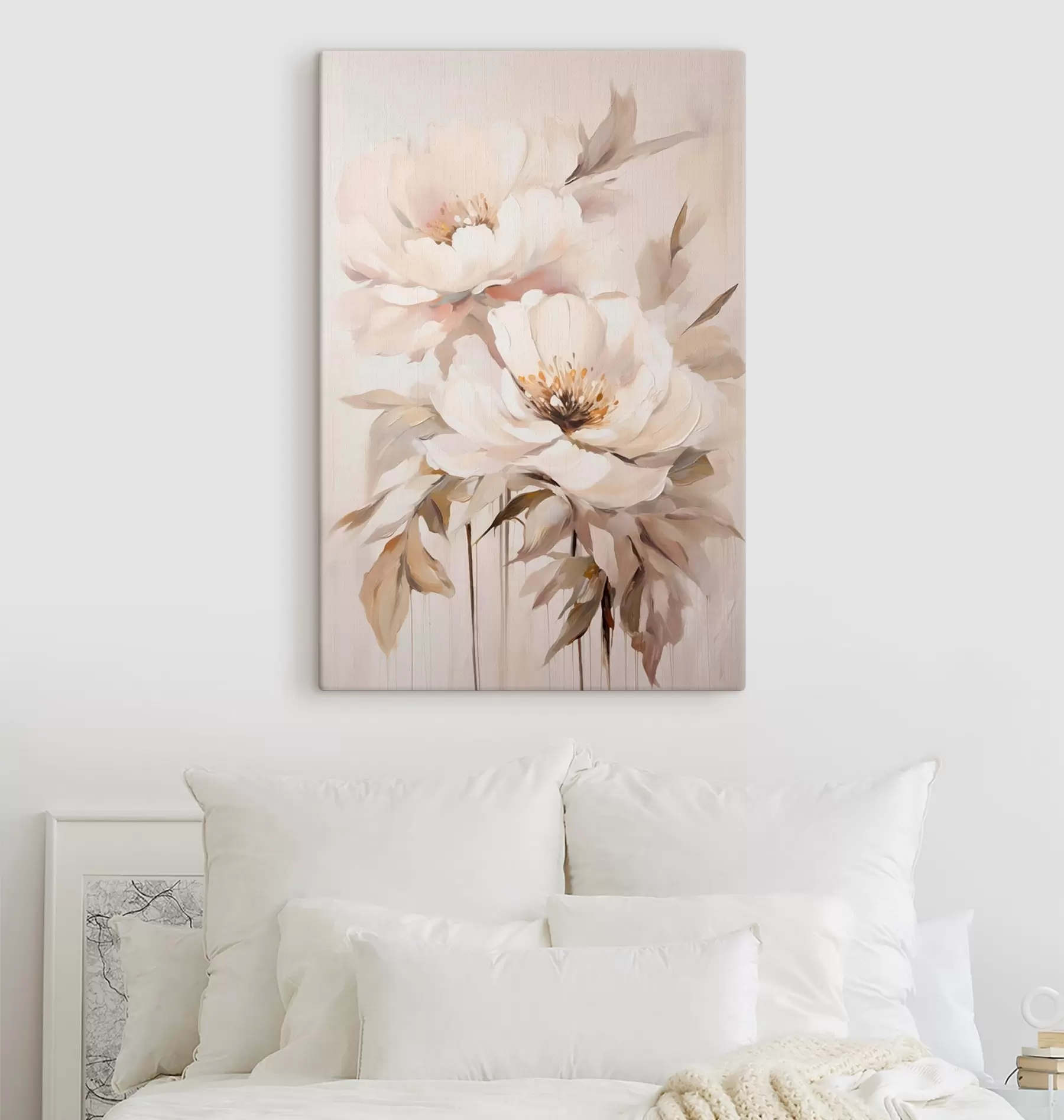 murales de pared Una flor elegante en tonos pastel s50911