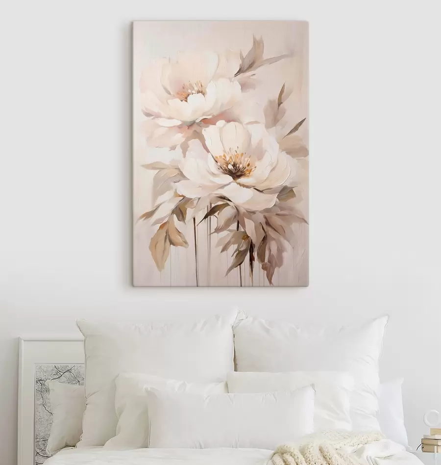 murales de pared Una flor elegante en tonos pastel s50911