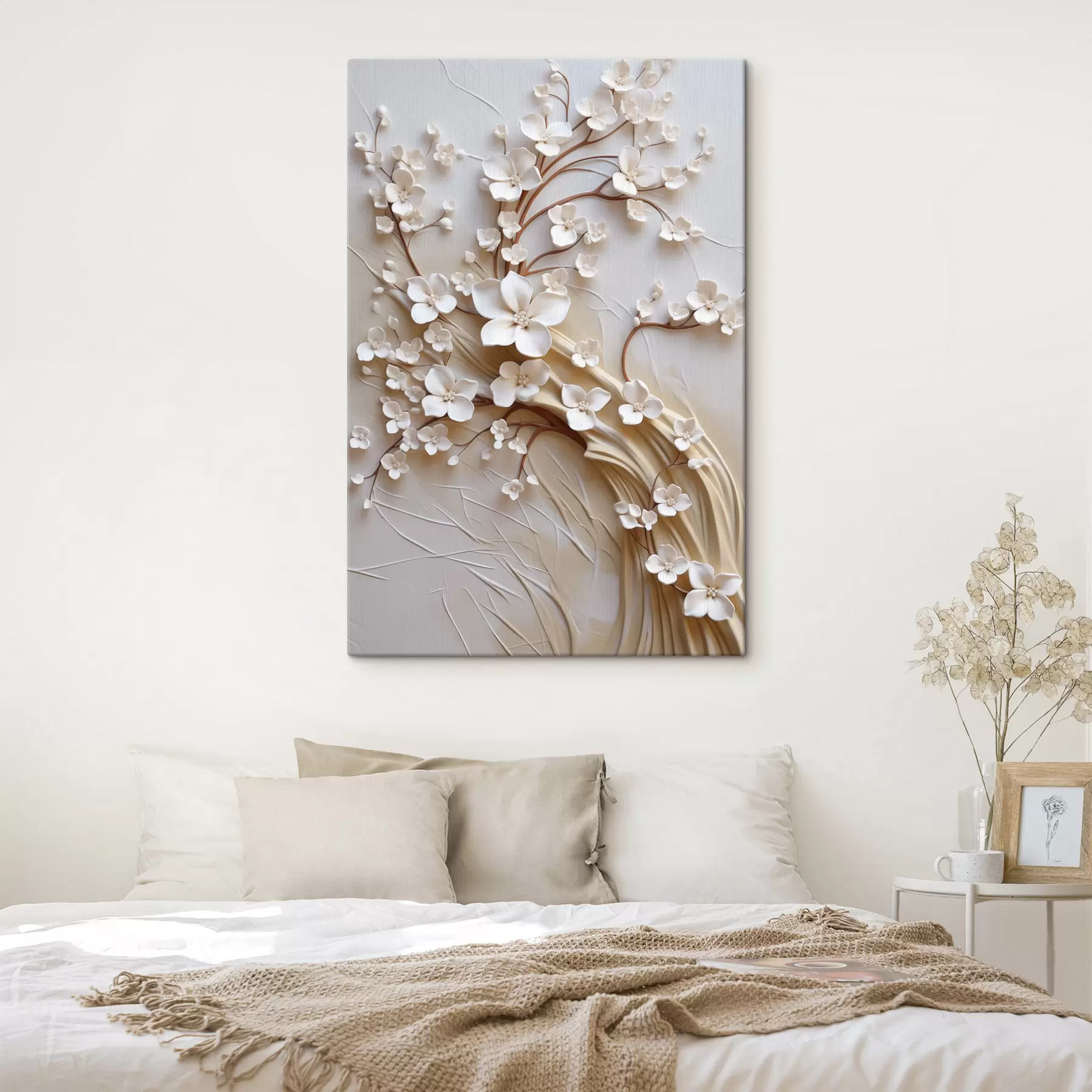 murales de pared Flores en la rama curva s50971