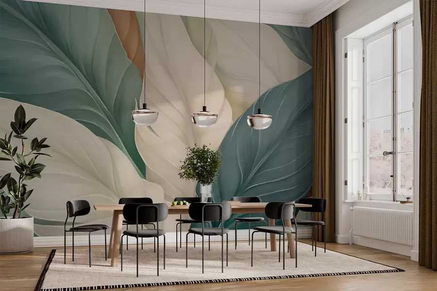 murales de pared Hojas puntiagudas w05981