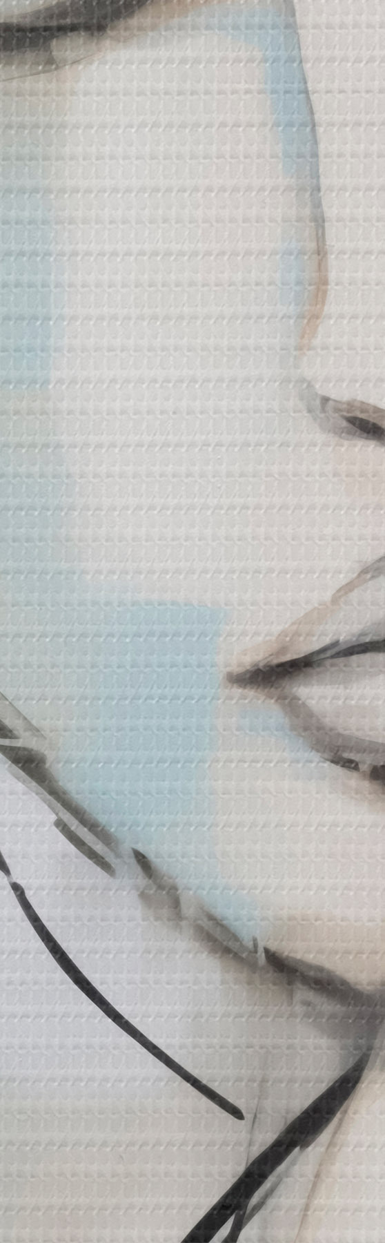 murales de pared Retrato abstracto, imitación de un cuadro s50980