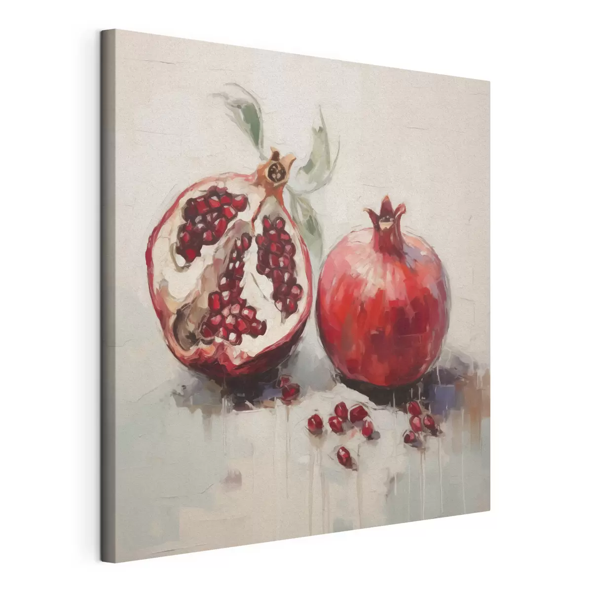 murales de pared Granadas maduras, pintura de imitación s50981