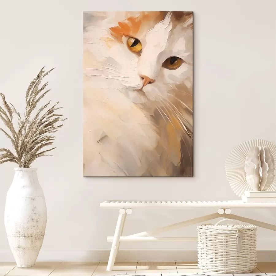 murales de pared Gato, pintura de imitación s50987