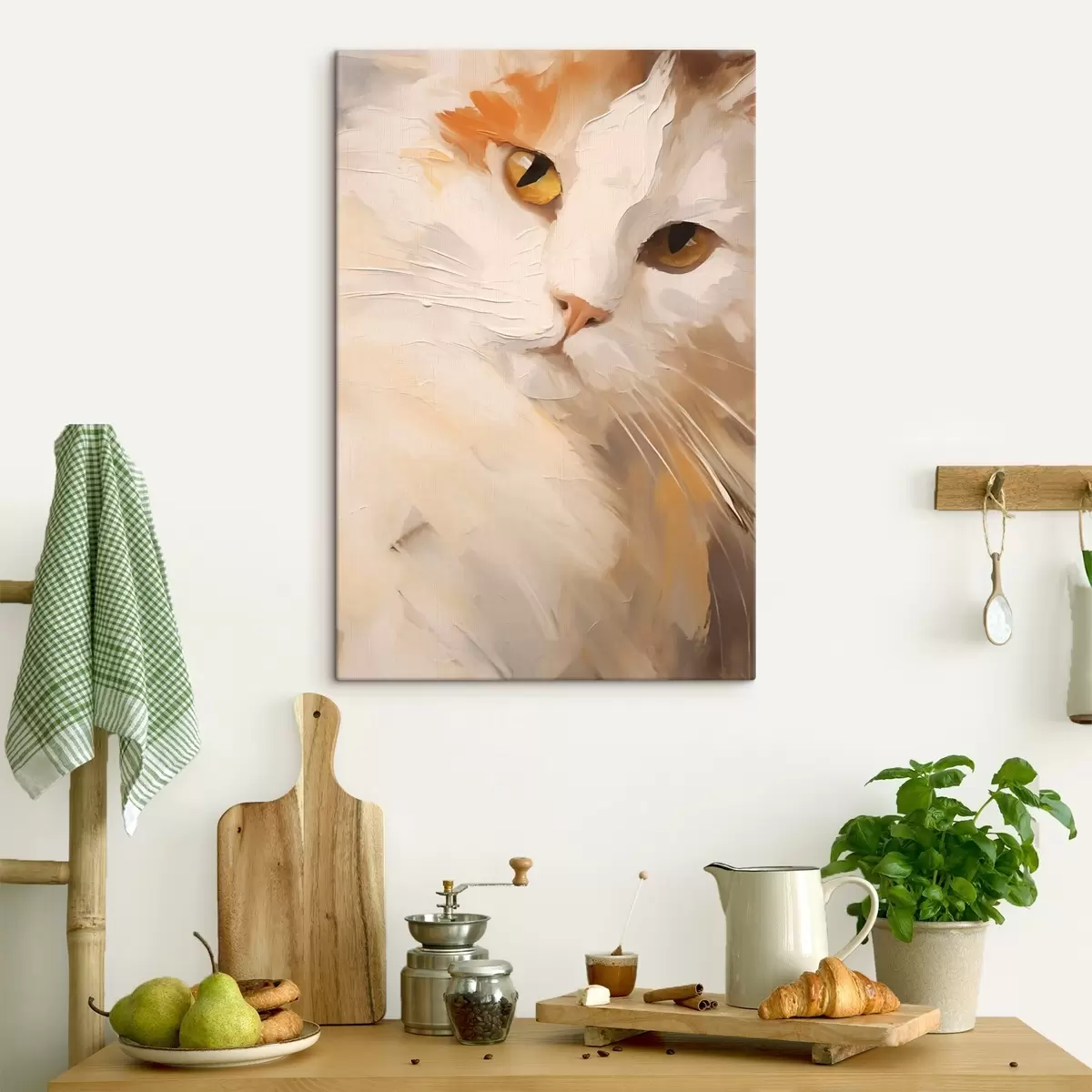 murales de pared Gato, pintura de imitación s50987