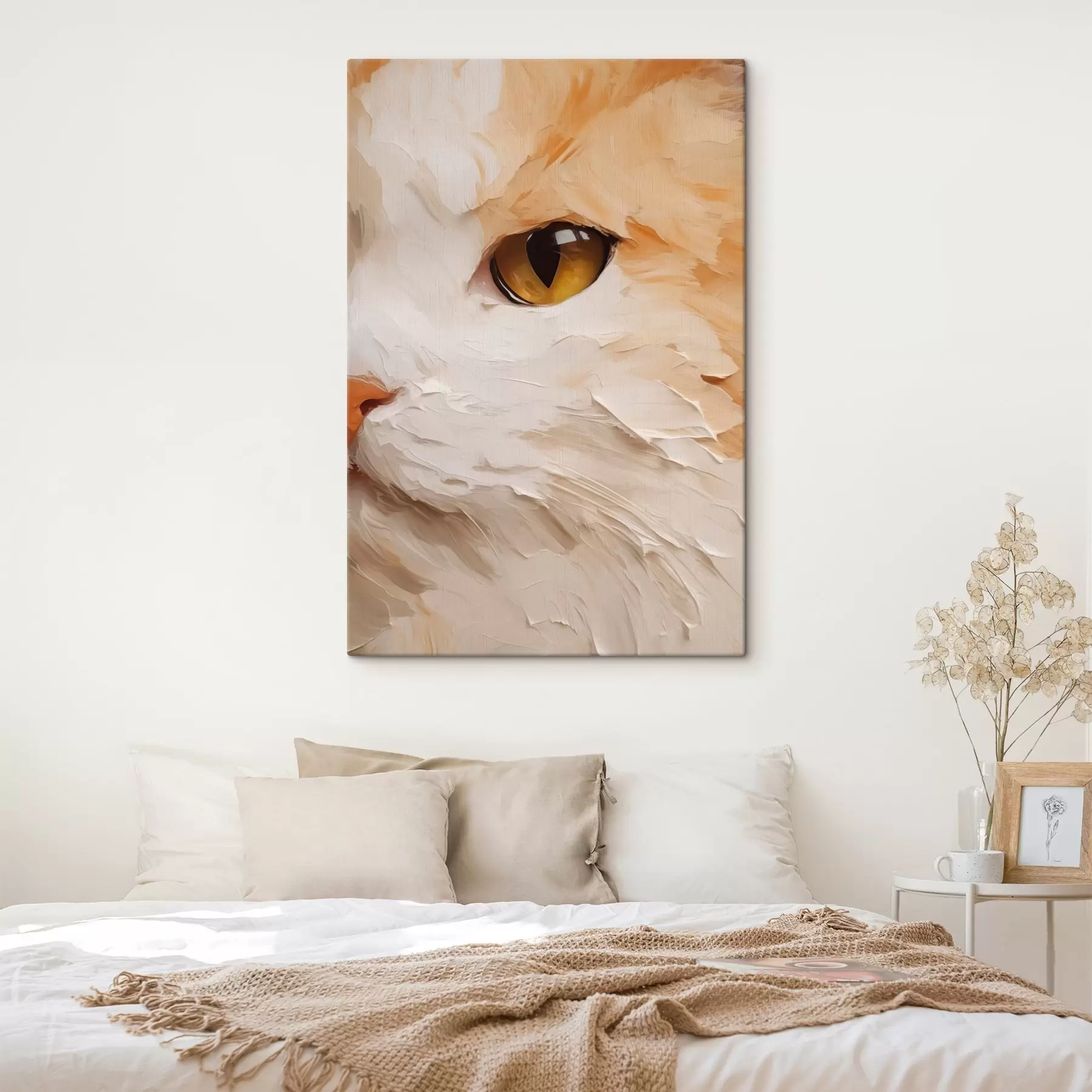 murales de pared Gato, pintura de imitación s50988