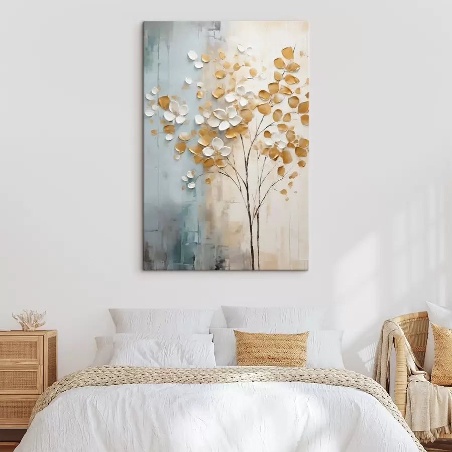 murales de pared Árbol abstracto, pintura de imitación s50991