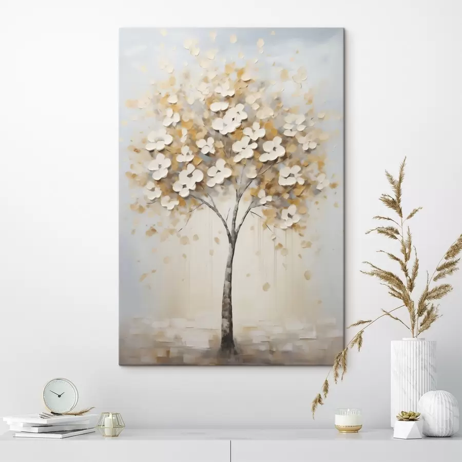 murales de pared Árbol, pintura de imitación s50992