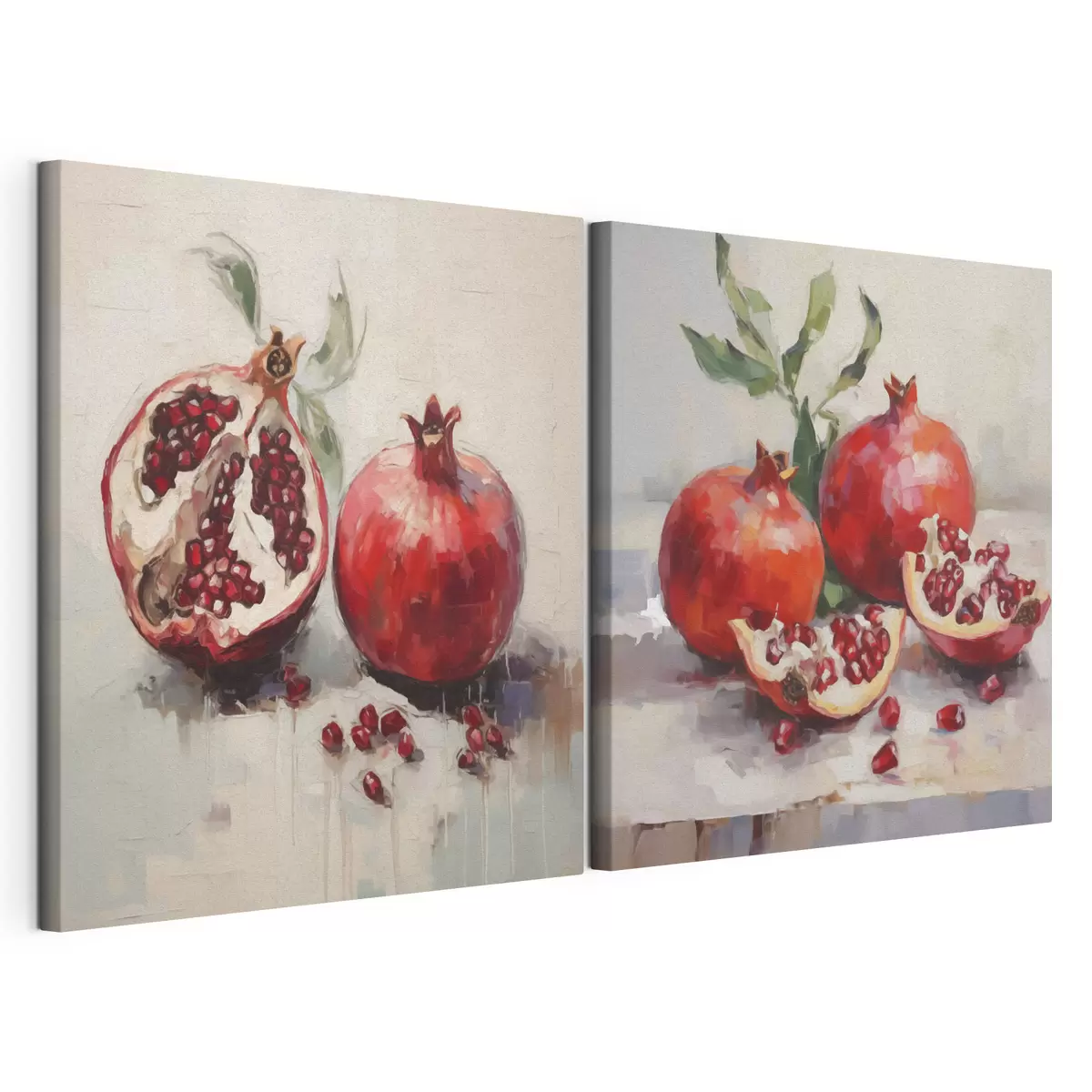 murales de pared Granadas maduras, pintura de imitación m31060