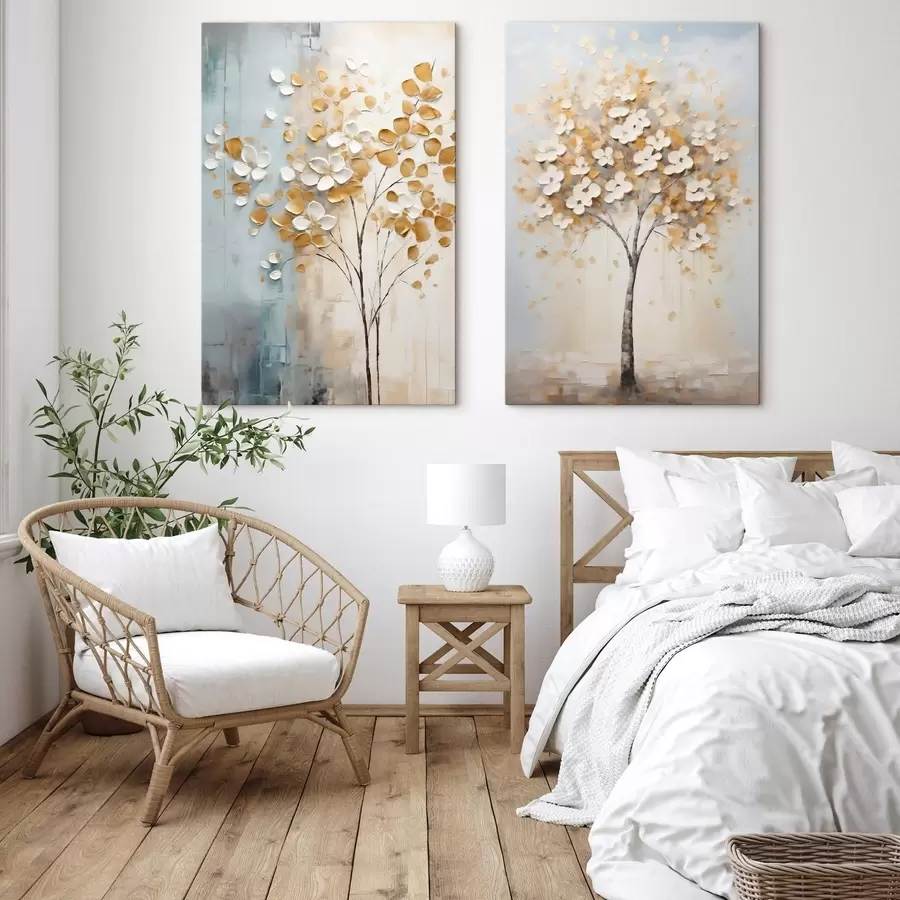 murales de pared Árbol abstracto, pintura de imitación m31065