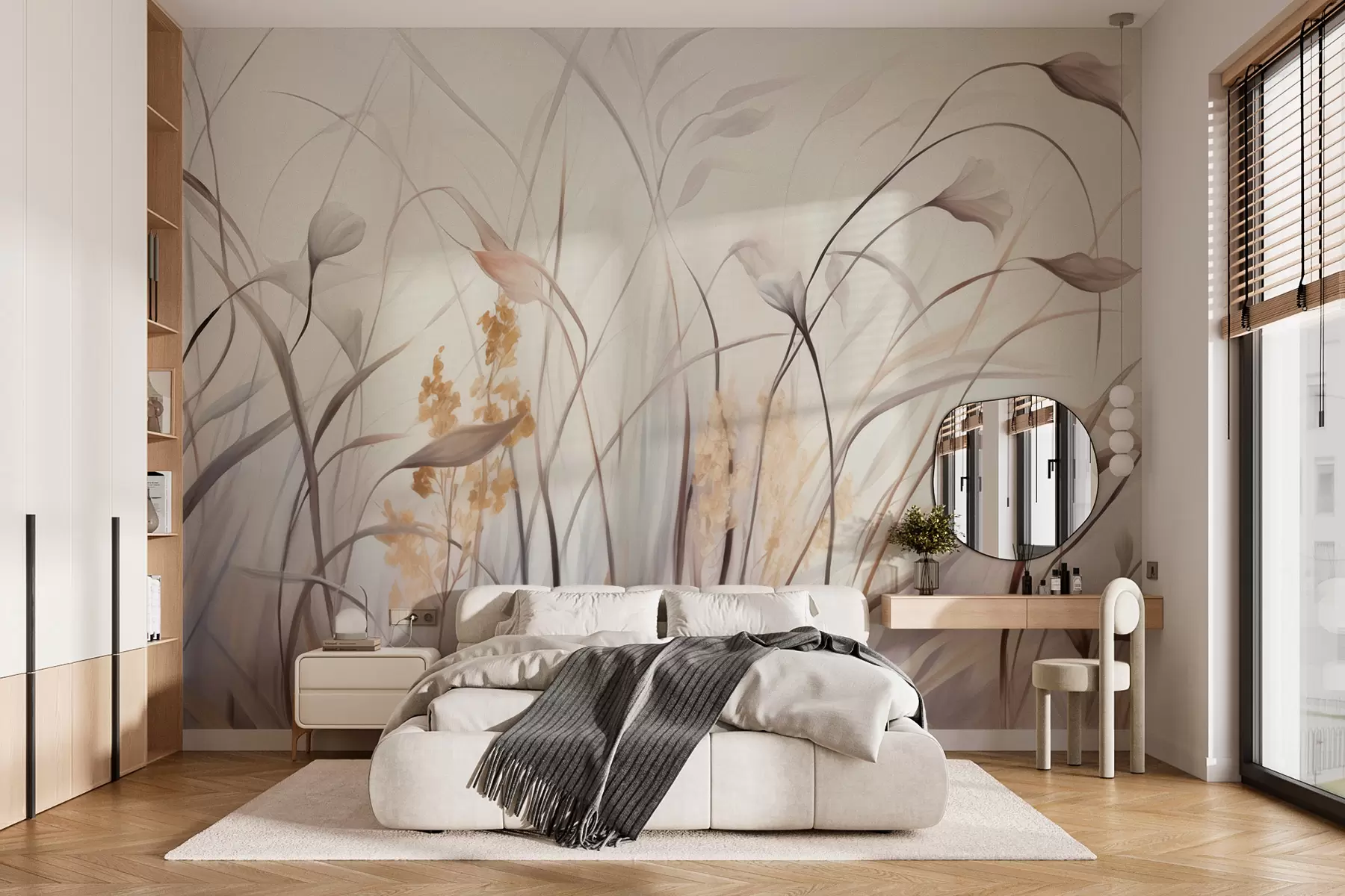 murales de pared Flores secas w05938
