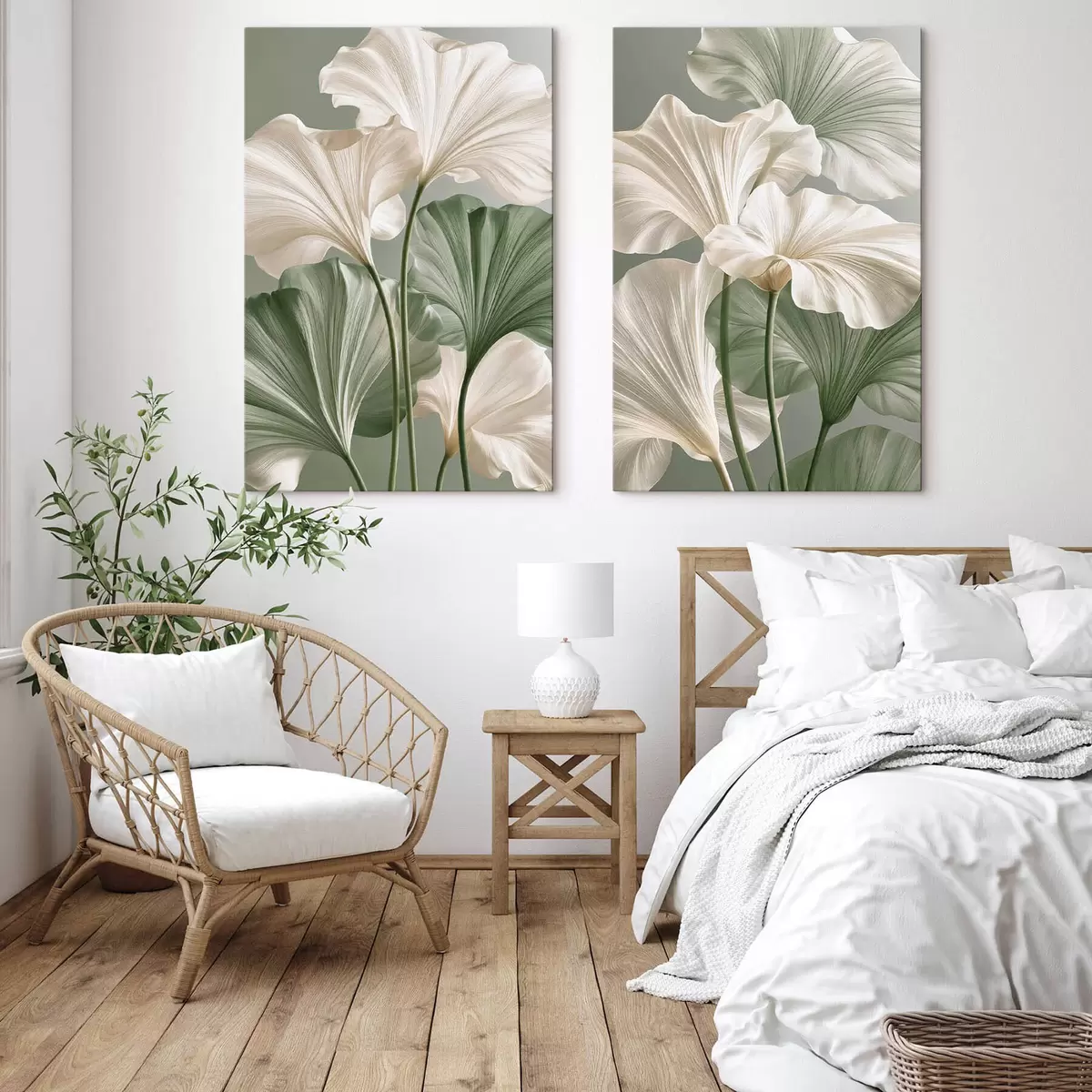 murales de pared Hojas delicadas m31037